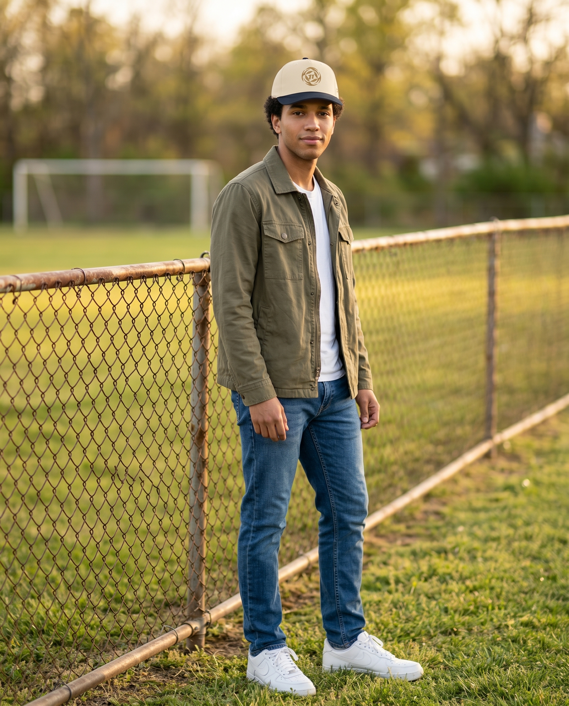 The "Pitch-Side" 5-Panel Cap — Eleven Collective (Old Gold Edition)